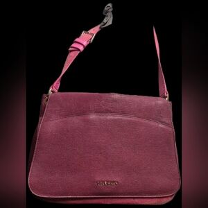 Cole Haan Plum Leather Shoulder Bag